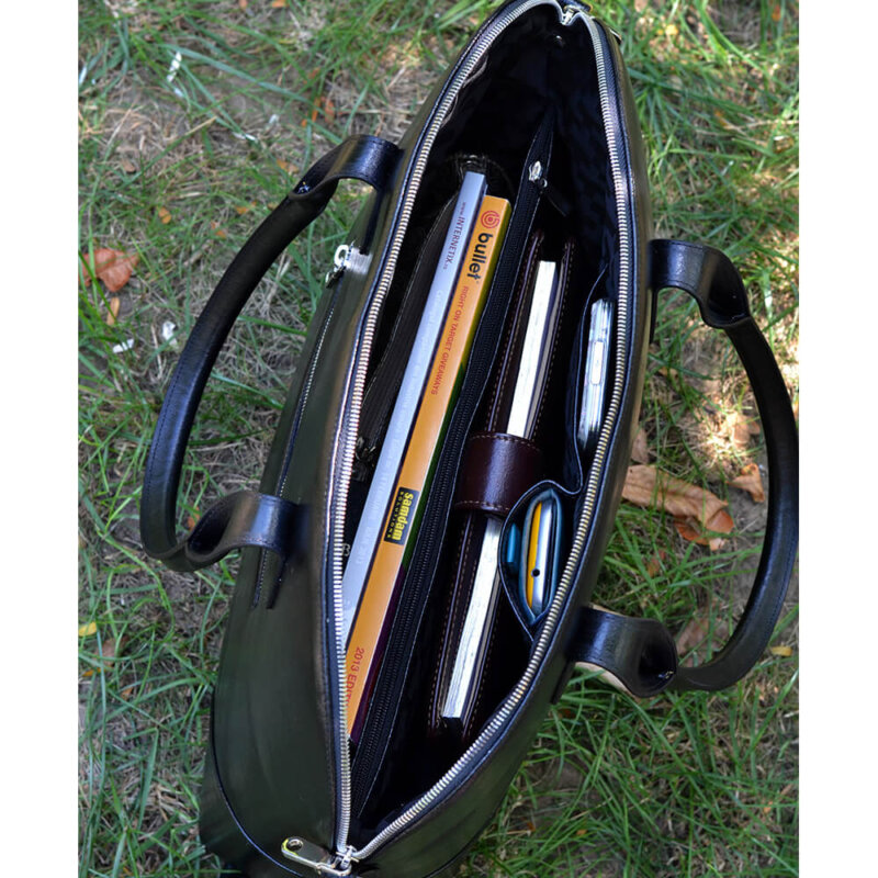 geanta piele neagra