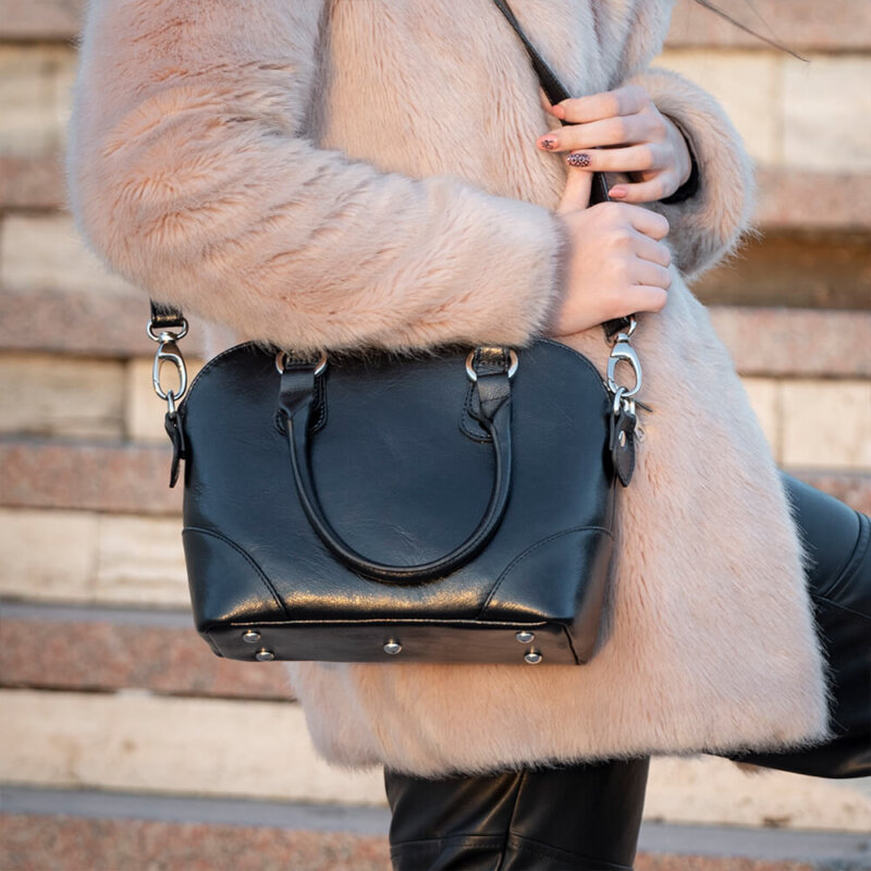 geanta piele neagra