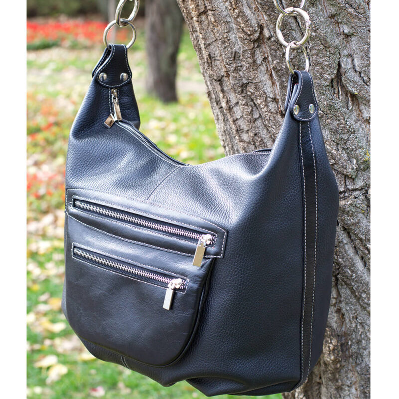 poseta piele neagra